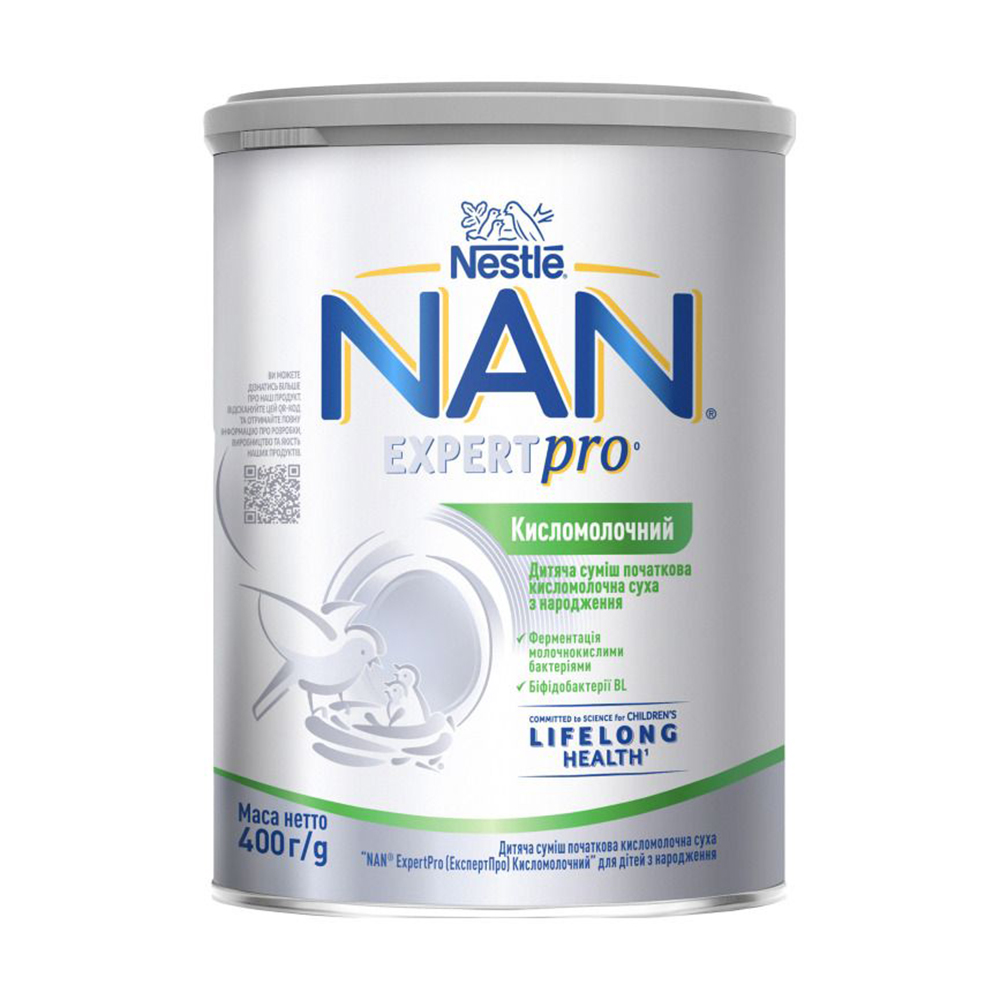 

Уцінка! Дитяча суха суміш NAN Expert Pro Кисломолочний 1, від народження, 400 г