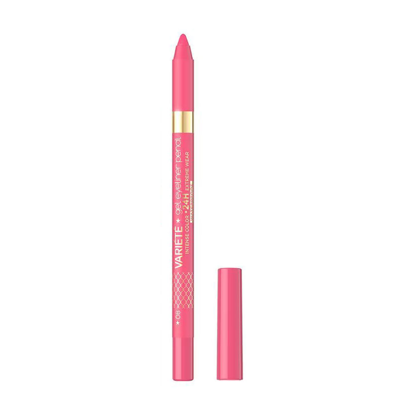 

Уцінка! Водостійкий гелевий олівець для очей Eveline Cosmetics Variete Gel Eyeliner Pencil Waterproof 09 Pink, 1 г