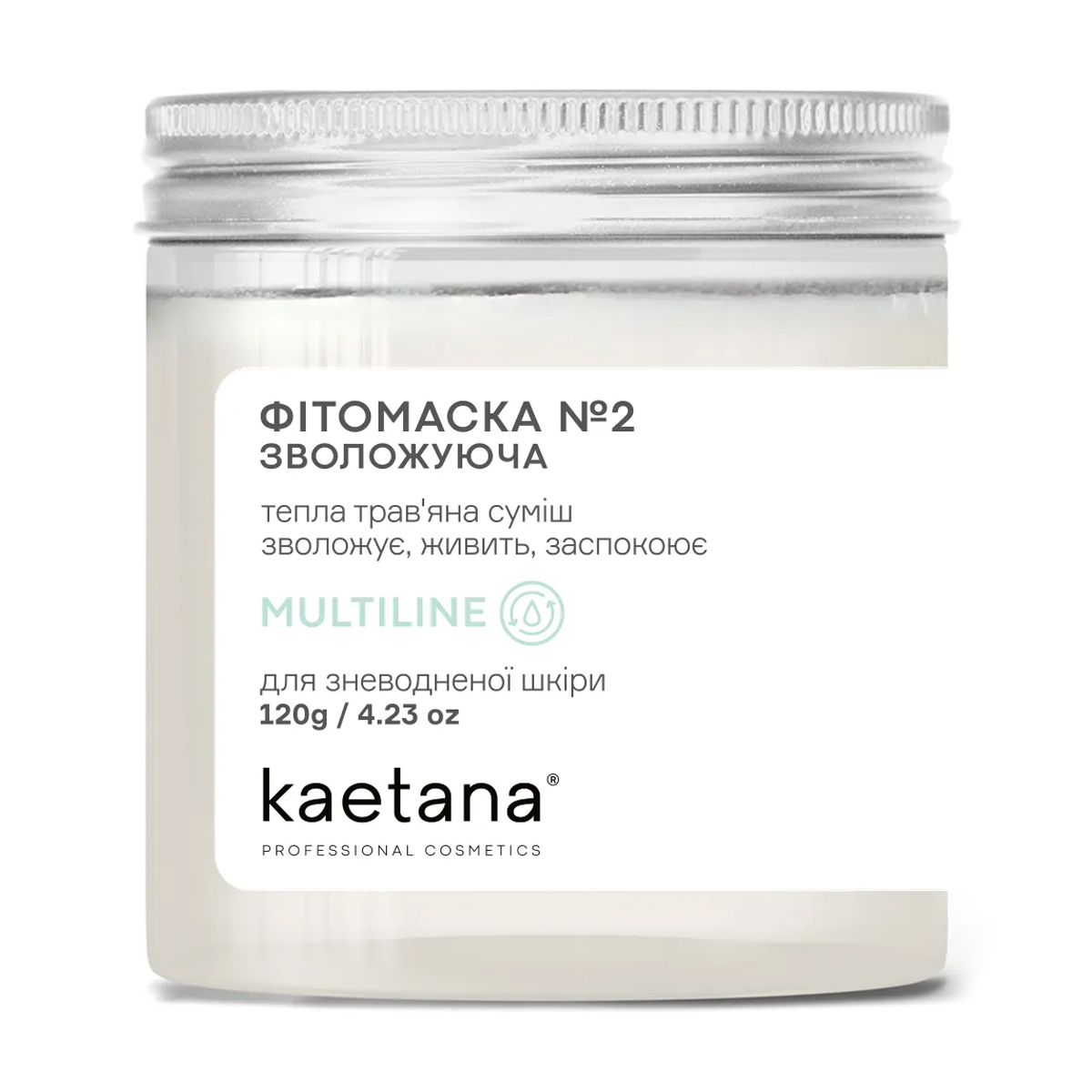 

Уцінка! Фітомаска No2 для обличчя Kaetana Multiline Зволожувальна, для сухої та зневодненої шкіри, 120 г