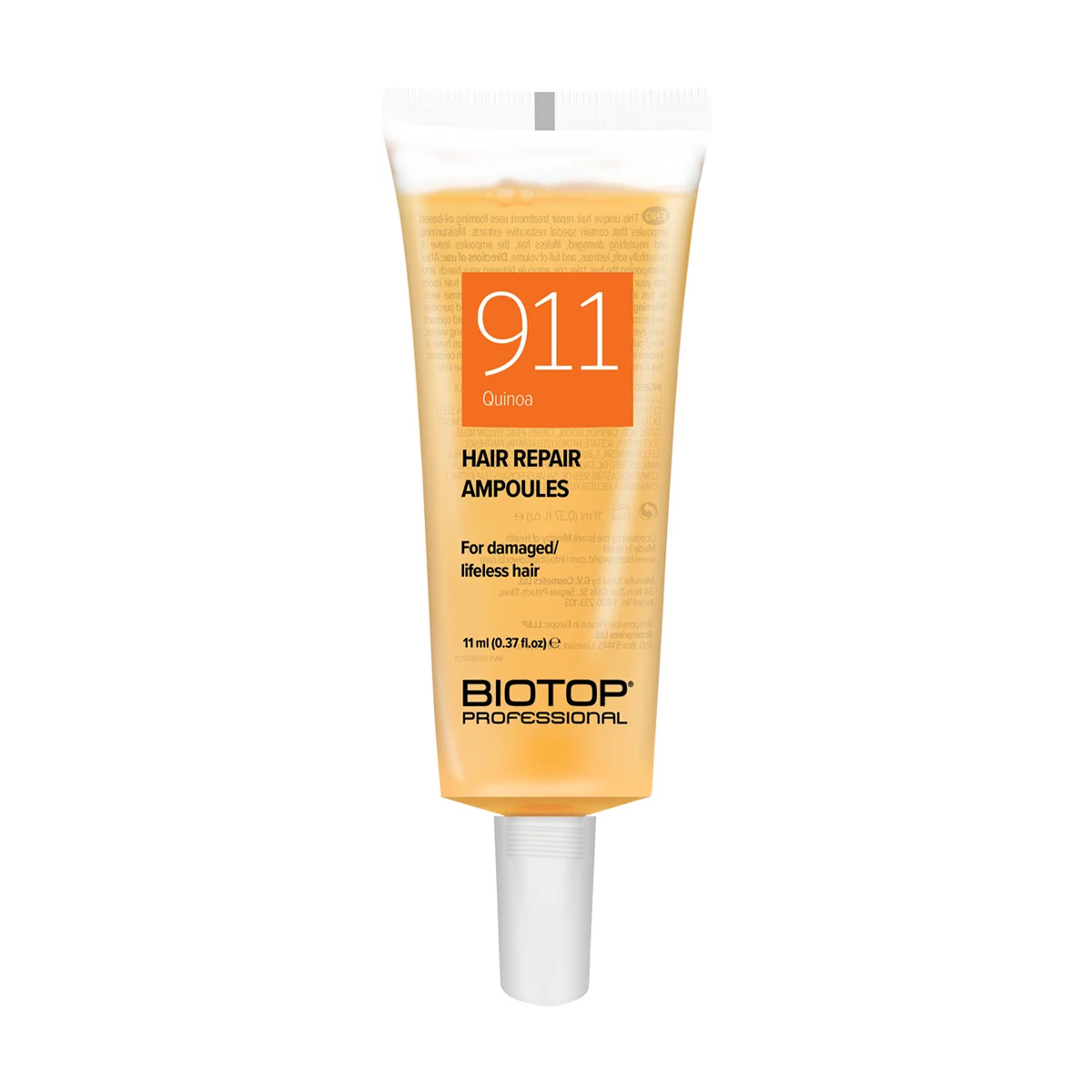 

Уцінка! Олія для волосся Biotop Professional 911 Hair Repair Oil Treatment з протеїнами кіноа, 6*11 мл