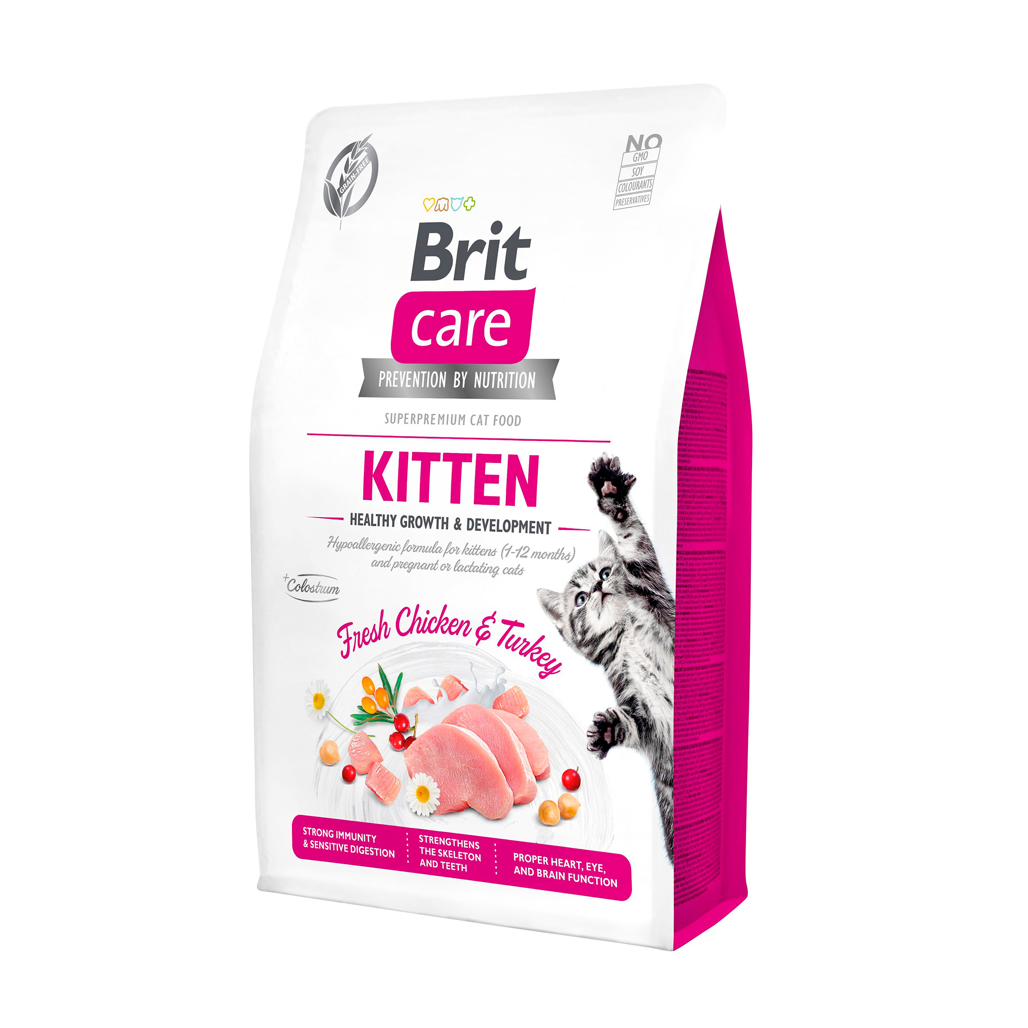 

Сухий корм для кошенят Brit Care Kitten зі свіжою куркою та індичкою, 2 кг
