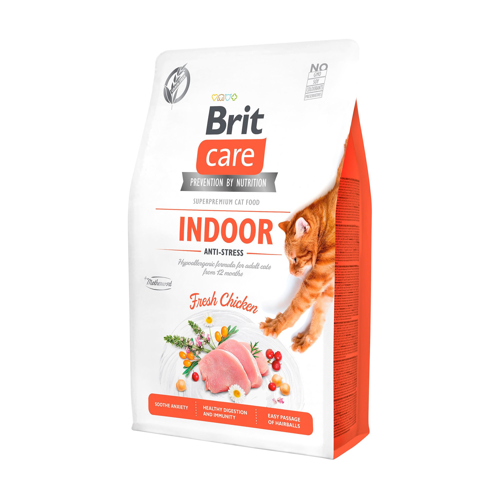 

Сухий корм для кішок які живуть в приміщенні Brit Care Indoor з куркою, 2 кг