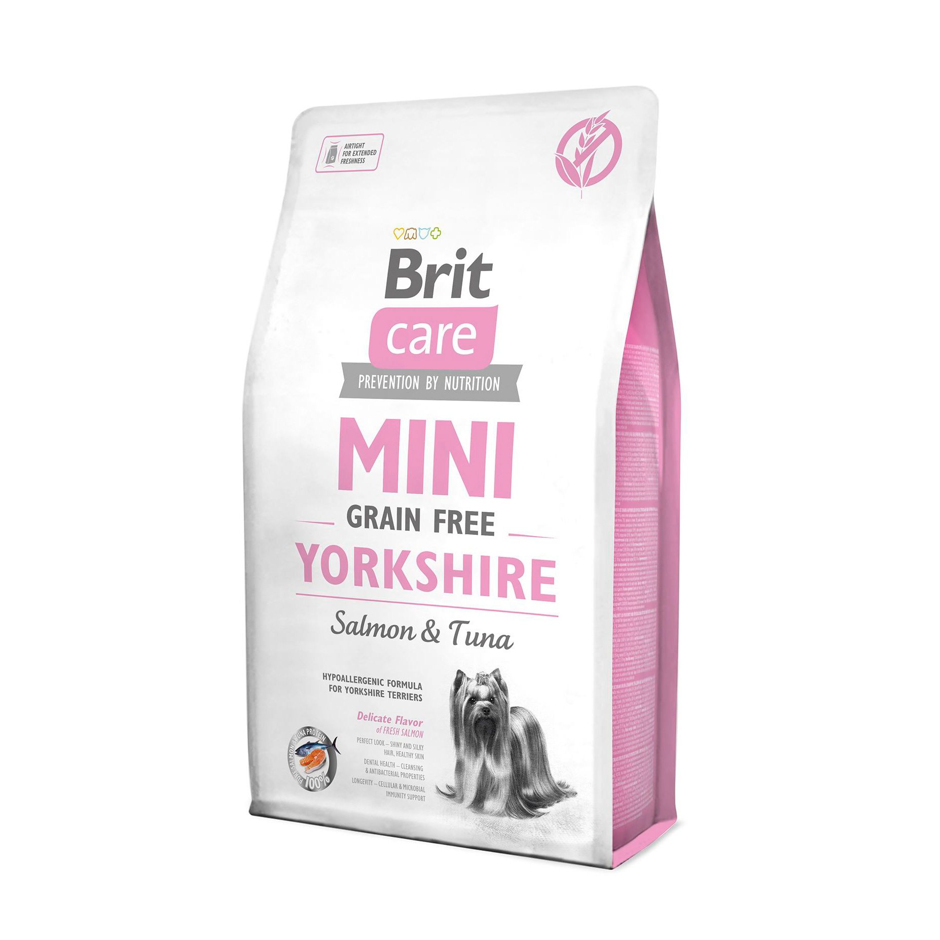 

Сухий корм для йоркширських тер'єрів Brit Care Mini Yorkshire з лососем та тунцем, 2 кг