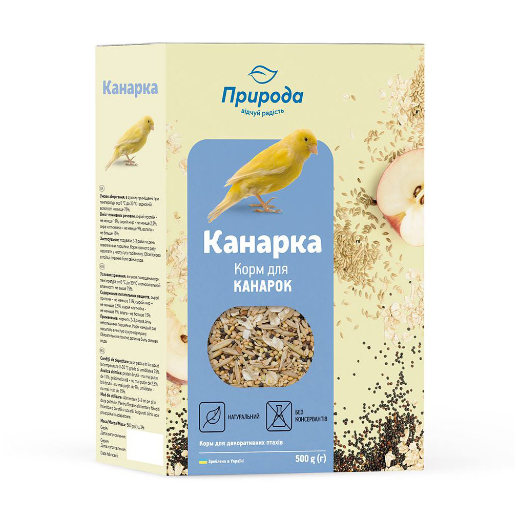 

Корм для канарок Природа Канарка, 500 г