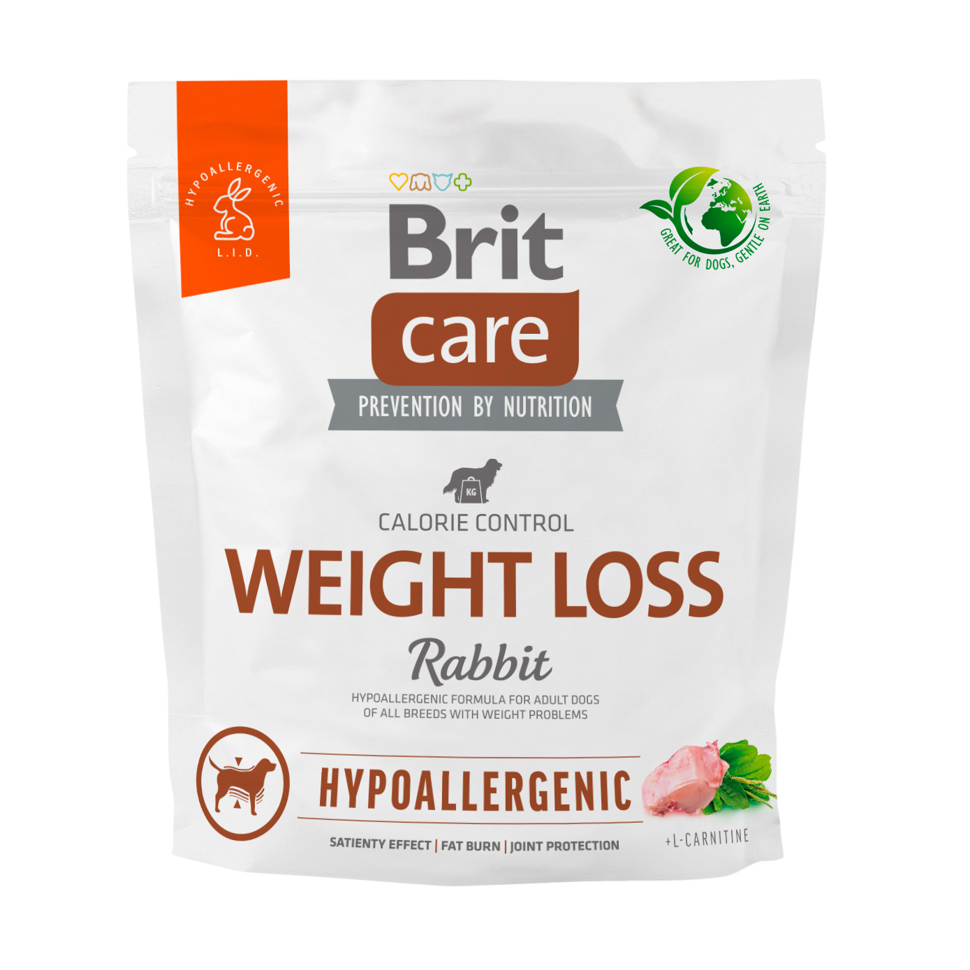 Уцінка! Сухий корм для собак із зайвою вагою Brit Care Weight Loss гіпоалергенний, з кроликом, 1 кг