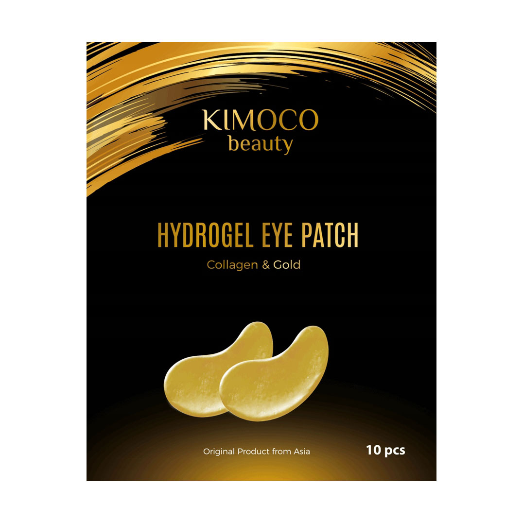 

Уцінка! Гідрогелеві патчі для шкіри навколо очей Kimoco Beauty Hydrogel Eye Patch Collagen & Gold з колагеном та золотом, 10 шт