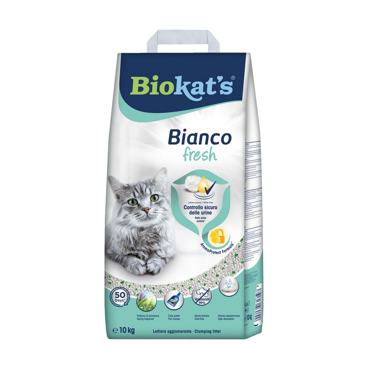 

Наповнювач туалетів для кішок Biokat's Bianco Fresh бентонітовий, 10 кг