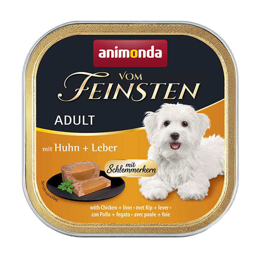 

Вологий корм для собак всіх порід Animonda Vom Feinsten Adult With Chicken + Liver з куркою та печінкою, 150 г