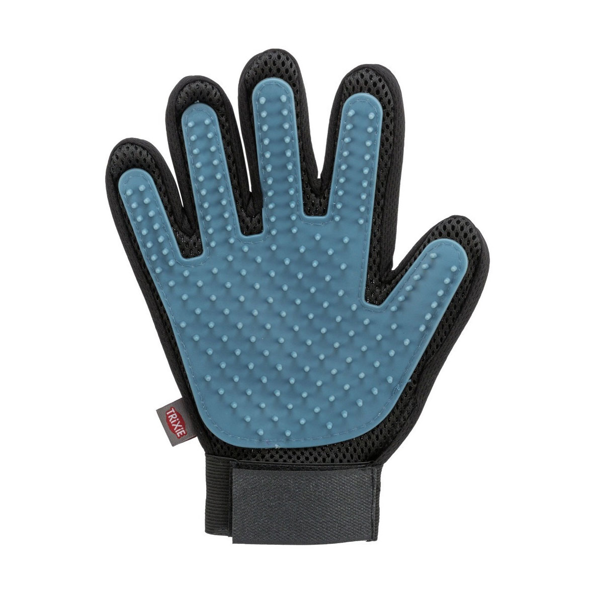 

Гребінець-рукавичка для вичісування шерсті для кішок і собак Trixie блакитна, 16*24 см