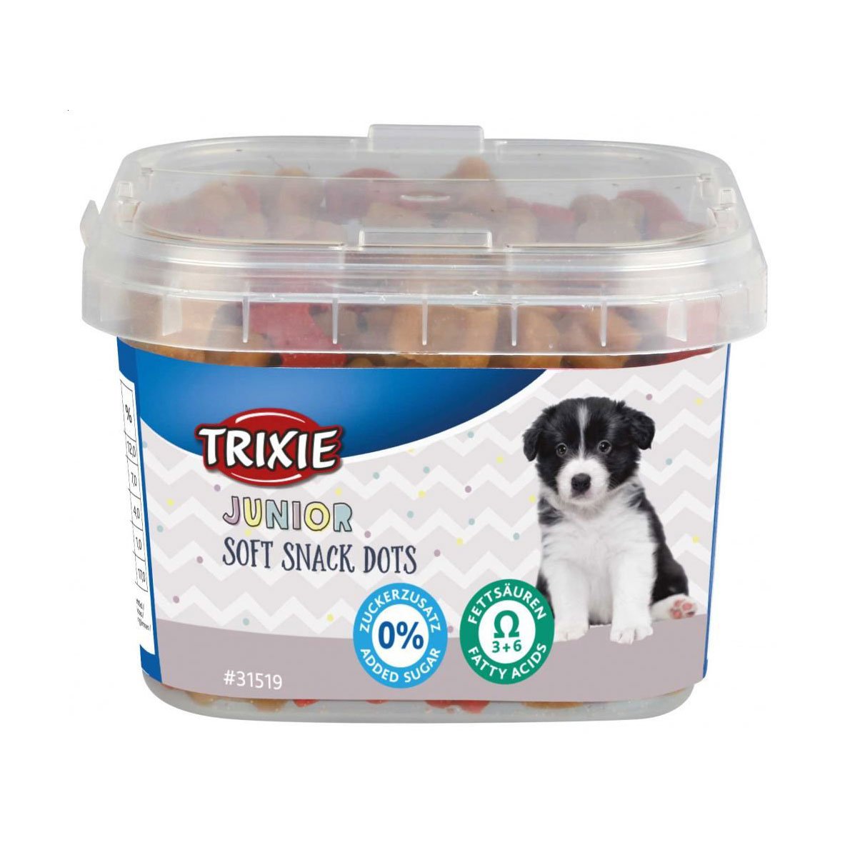 

Ласощі для собак Trixie Junior Soft Snack Dots з кальцієм, 140 г