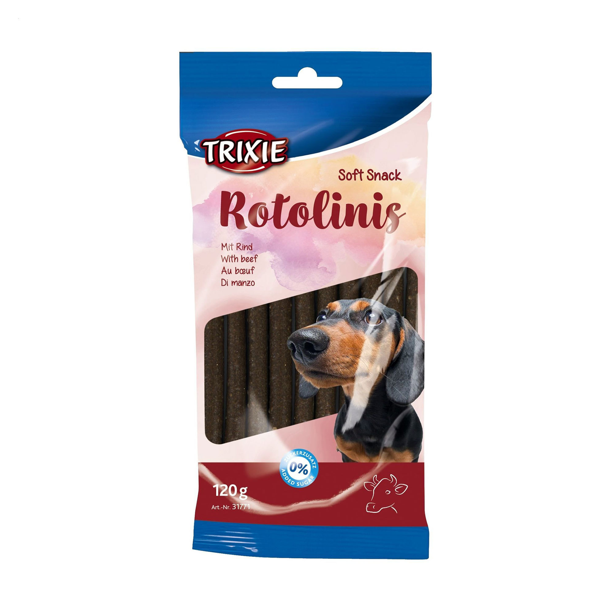 

Ласощі для собак Trixie Soft Snack Rotolinis з яловичиною, 120 г
