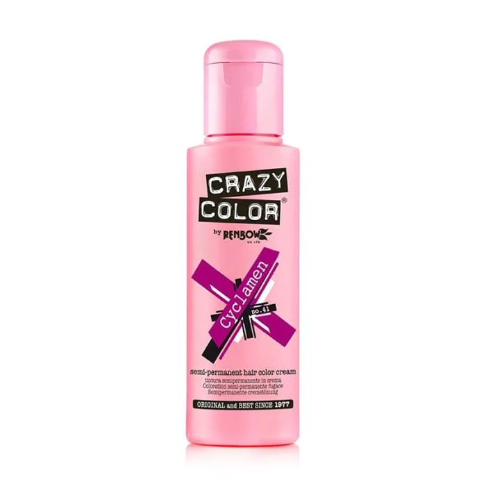 

Тінт-фарба для волосся Crazy Color Semi Permanent Hair Color Cream 41 Cyclamen, 100 мл