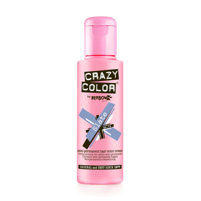 

Уцінка! Тінт-фарба для волосся Crazy Color Semi Permanent Hair Color Cream 74 Slate, 100 мл