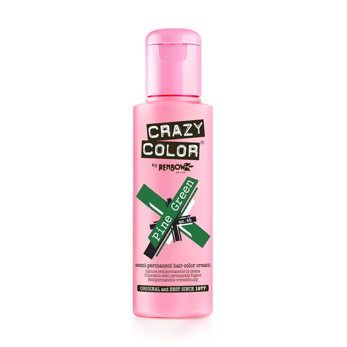 

Тінт-фарба для волосся Crazy Color Semi Permanent Hair Color Cream 46 Pine Green, 100 мл