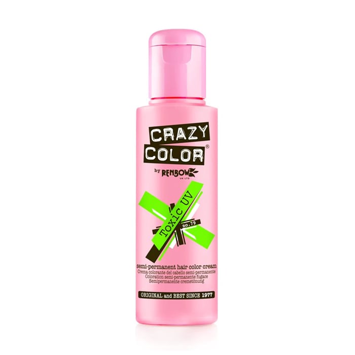 

Уцінка! Тінт-фарба для волосся Crazy Color Semi Permanent Hair Color Cream 79 Toxic UV, 100 мл