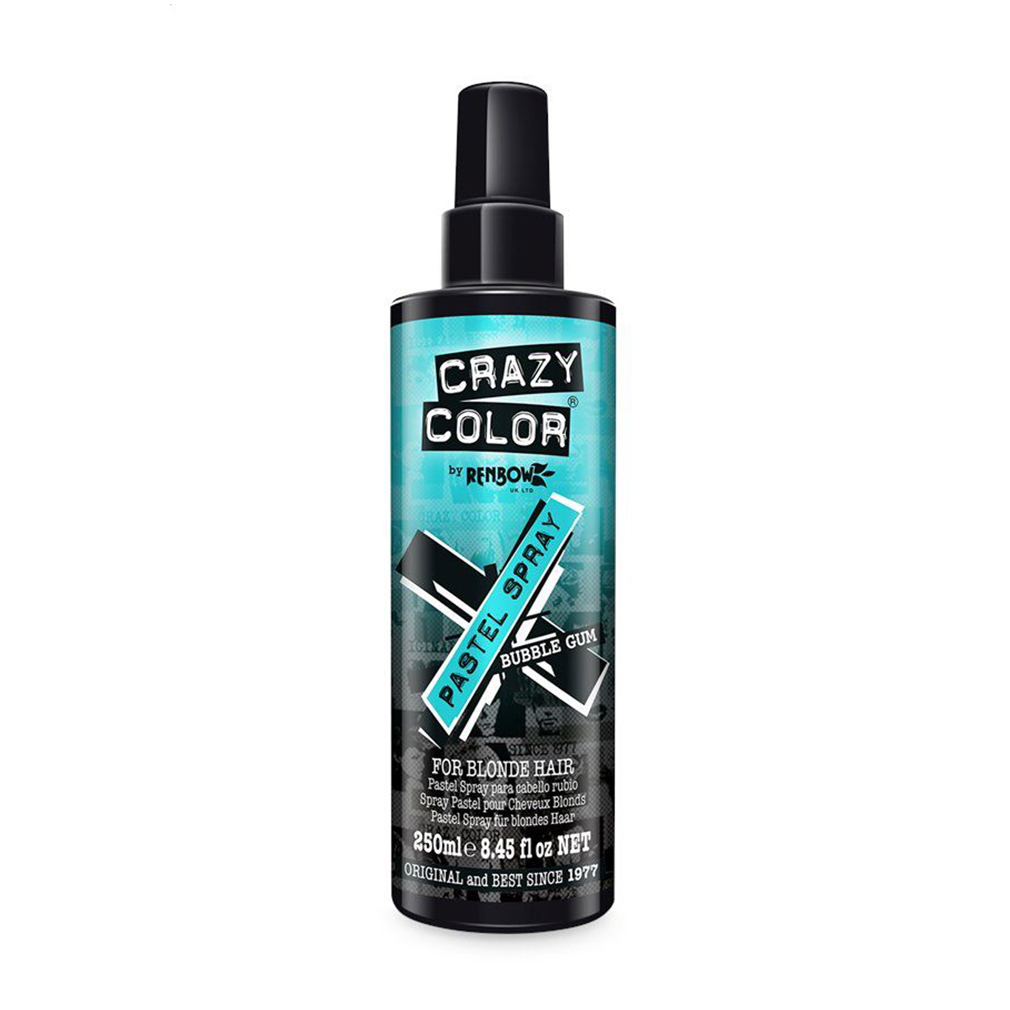 Кольоровий спрей для світлого волосся Crazy Color Pastel Spray, Bubblegum, 250 мл