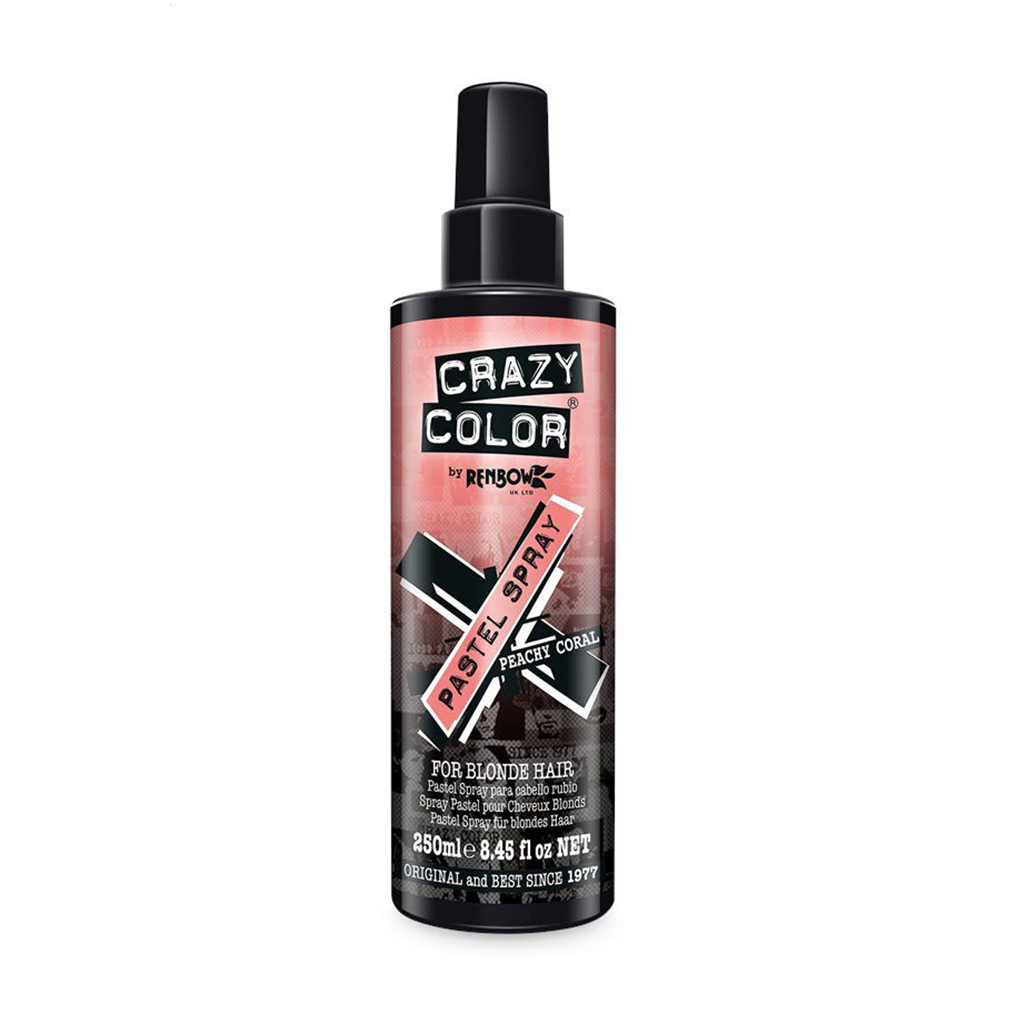 Уцінка! Кольоровий спрей для світлого волосся Crazy Color Pastel Spray, Peachy Coral, 250 мл