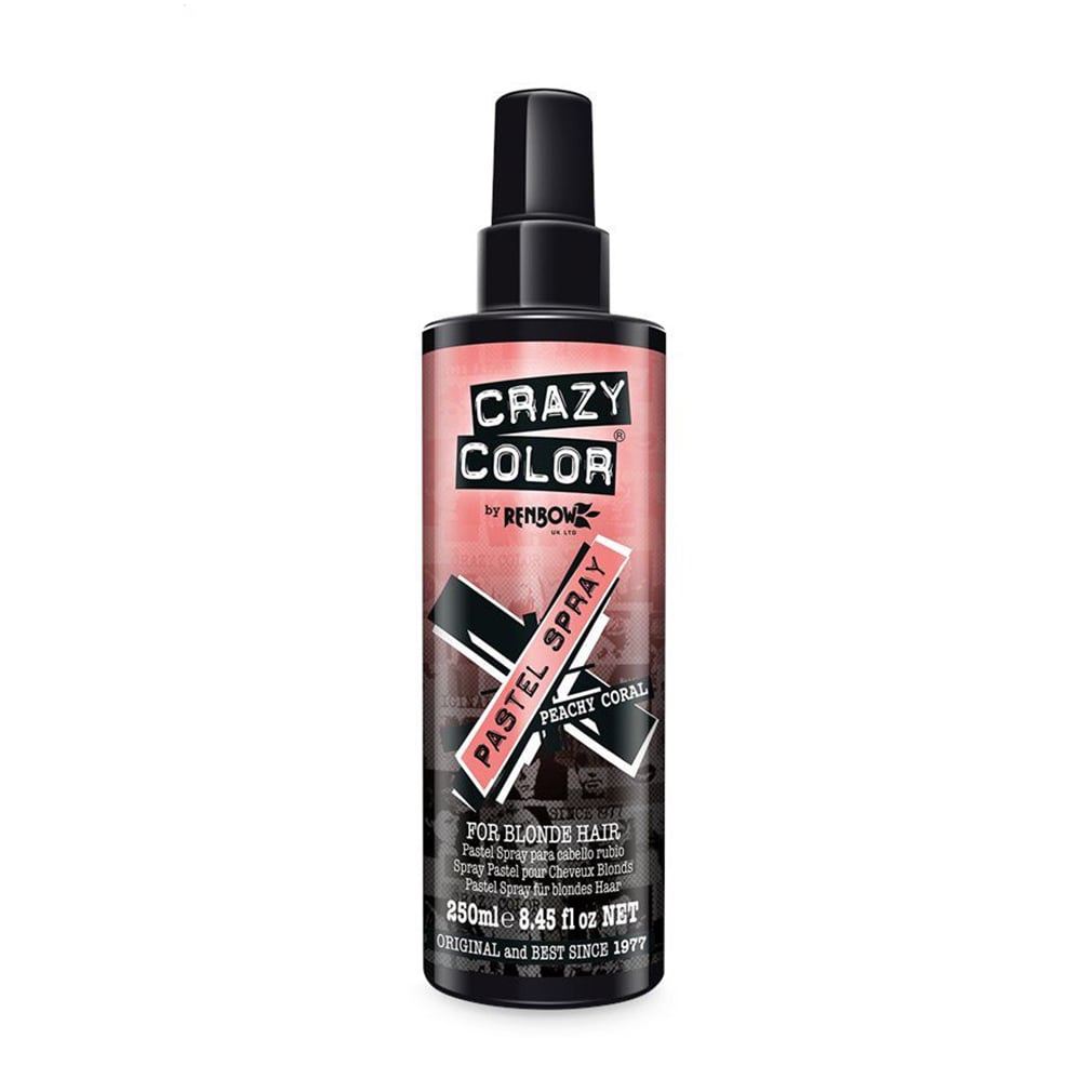 

Кольоровий спрей для світлого волосся Crazy Color Pastel Spray, Peachy Coral, 250 мл