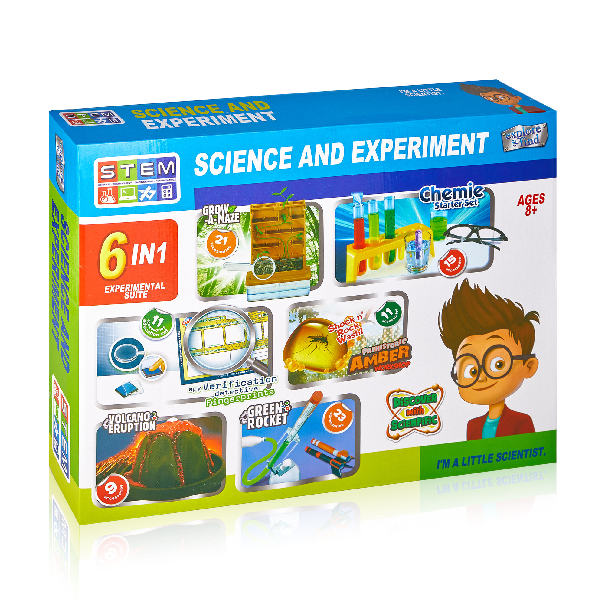 

Дитяча настільна гра YG Toys Дослідницька лабораторія 6 в 1, від 8 років, 41*31*6.5 см (1056)