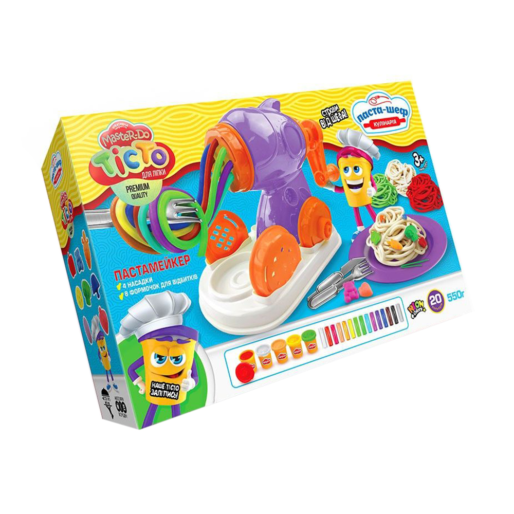 

Уцінка! Набір тіста для ліплення Danko Toys Master Do Паста-шеф, від 3 років (TMD-16-01U)