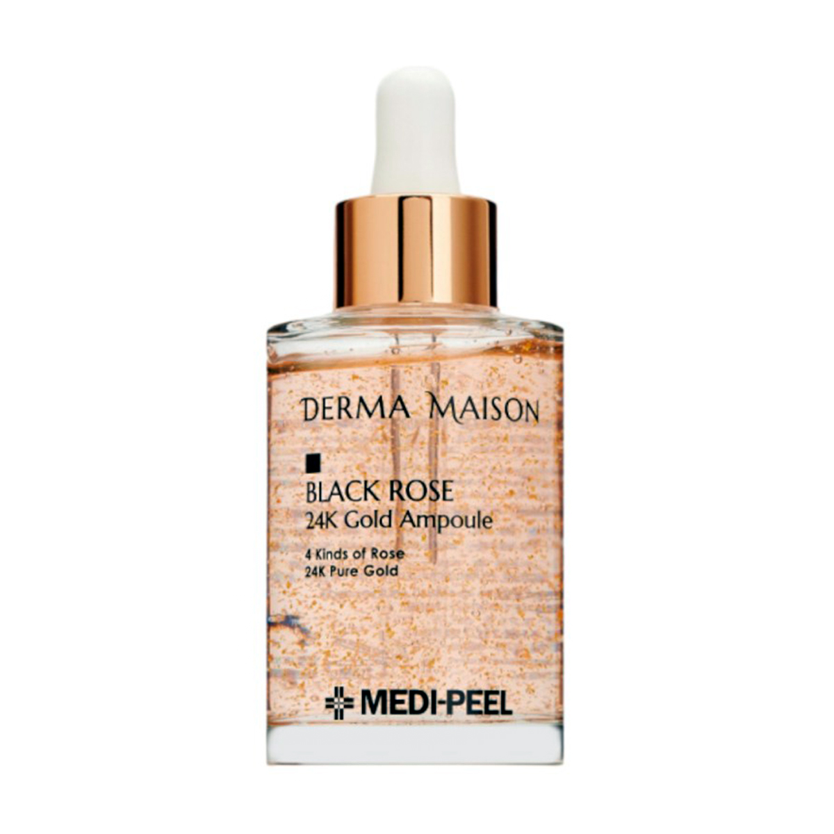 

Ампульна сироватка для обличчя Medi-Peel Derma Maison Black Rose 24K Gold Ampoule з екстрактом троянди та золотом, 95 мл