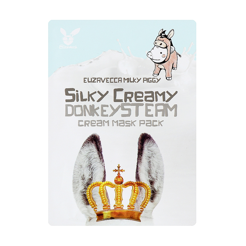 

Подарунок! Тканинна маска для обличчя Еlizavecca Silky Creamy donkey Steam Cream Mask, 25 г