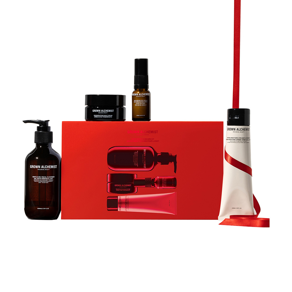 

Набір для обличчя Grown Alchemist Good Night Skincare Kit (гель, 200 мл + крем, 100 мл + крем, 40 мл + крем, 15 мл)
