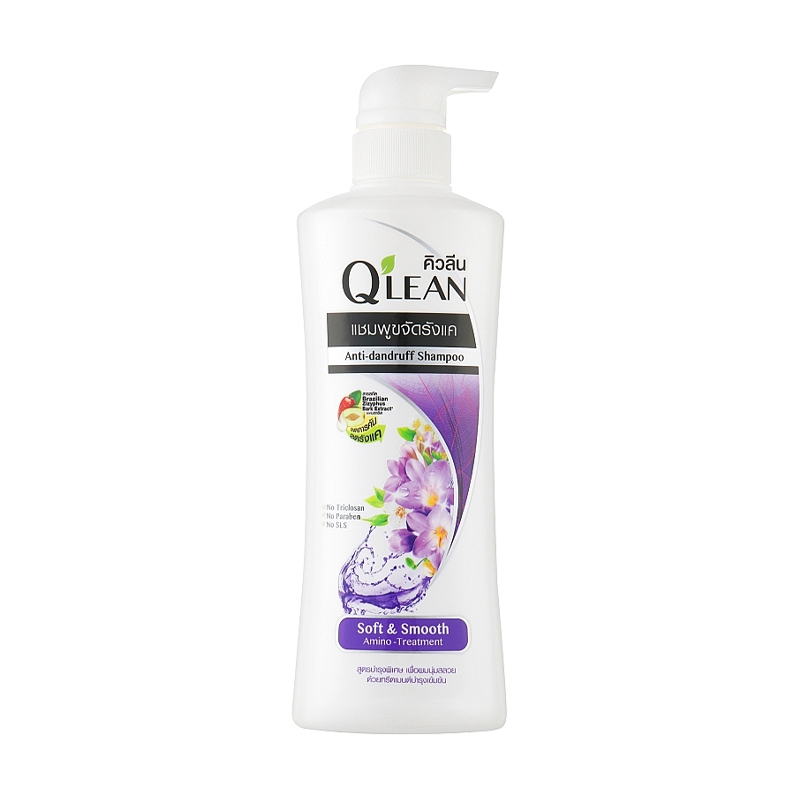 

Уцінка! Шампунь для волосся Qlean Anti-Dandruff Shampoo Soft & Smooth М`якість та гладкість, проти лупи, 340 мл
