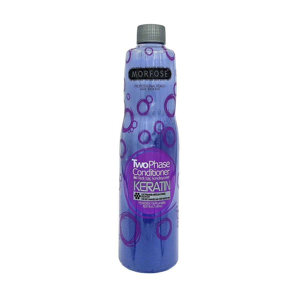 

Двофазний кондиціонер для волосся Morfose Keratin Two Phase Conditioner з кератином (запаска), 400 мл