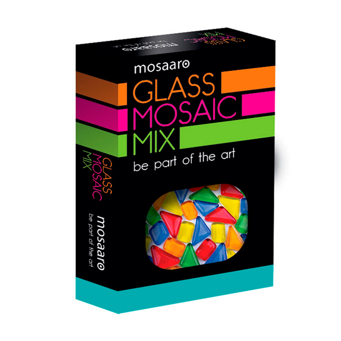 

Набір для створення скляної мозаїки Mosaaro Мозаїчний мікс: блакитний, зелений, жовтий, червоний, помаранчевий (MA5003)