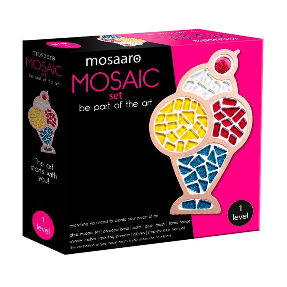 

Набір для створення скляної мозаїки Mosaaro Морозиво, 13.4*21 см (MA1003)