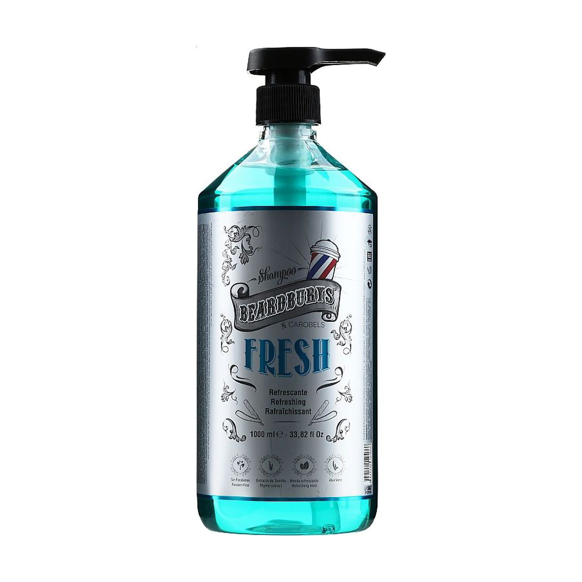

Освіжальний шампунь для волосся Beardburys Fresh Shampoo з екстрактом ментолу, 1 л