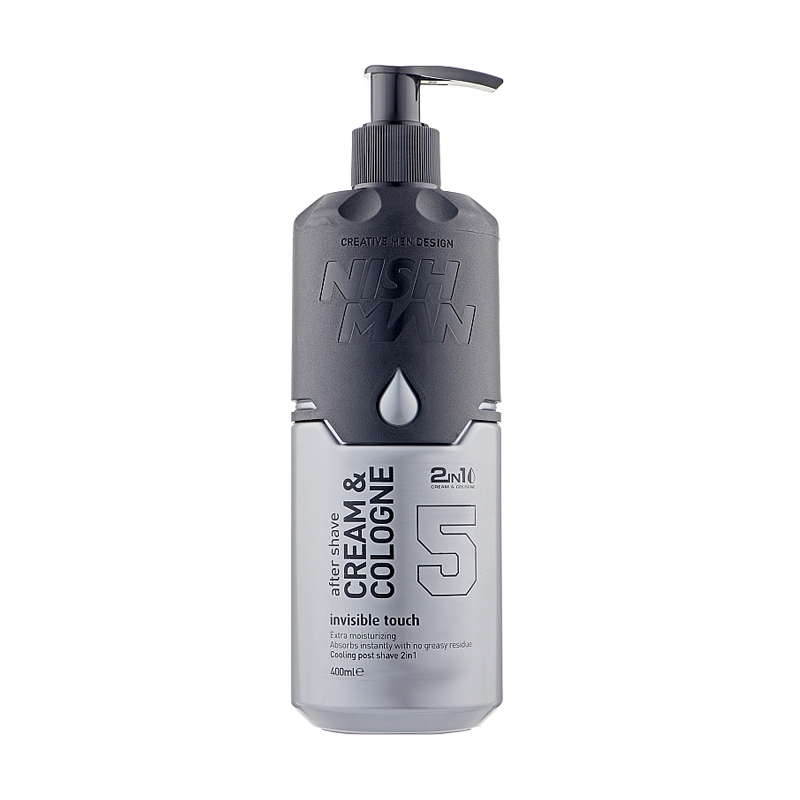 

Уцінка! Крем-одеколон після гоління Nishman No.5 Invisible Touch 2in1 After Shave Cream & Cologne, 400 мл