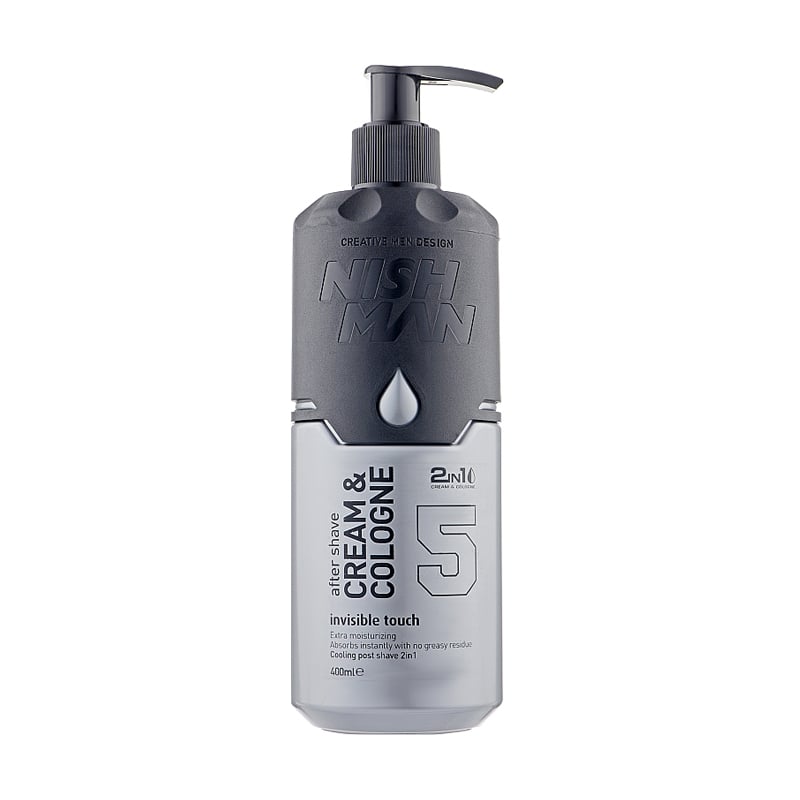 

Крем-одеколон після гоління Nishman No.5 Invisible Touch 2in1 After Shave Cream & Cologne, 400 мл