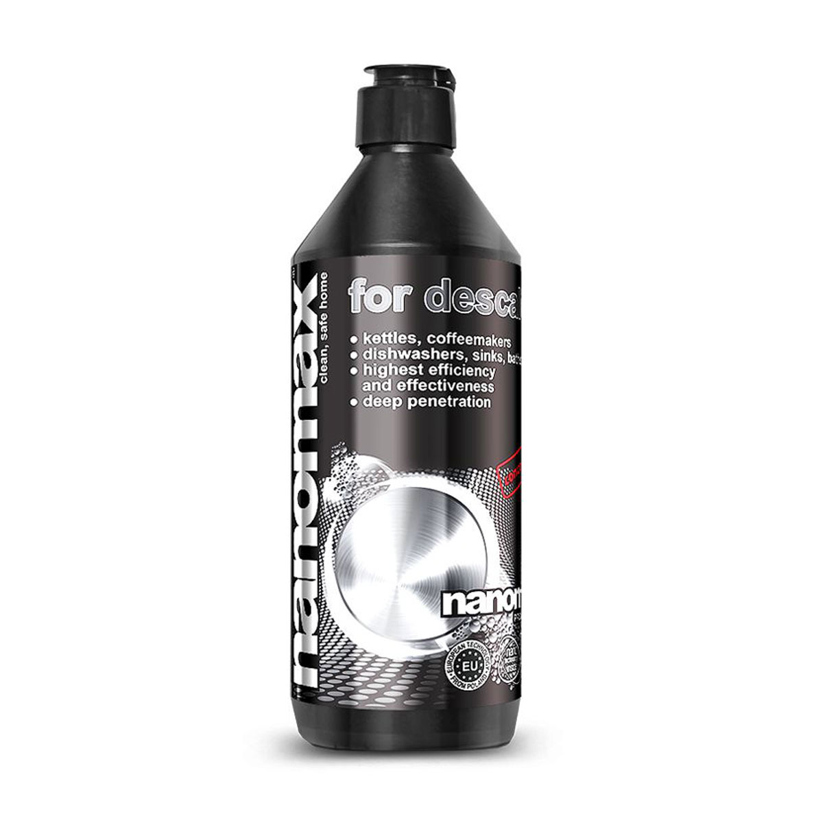 

Уцінка! Засіб від накипу Nanomax Professional For Descalin для кухонних приладів, 500 мл