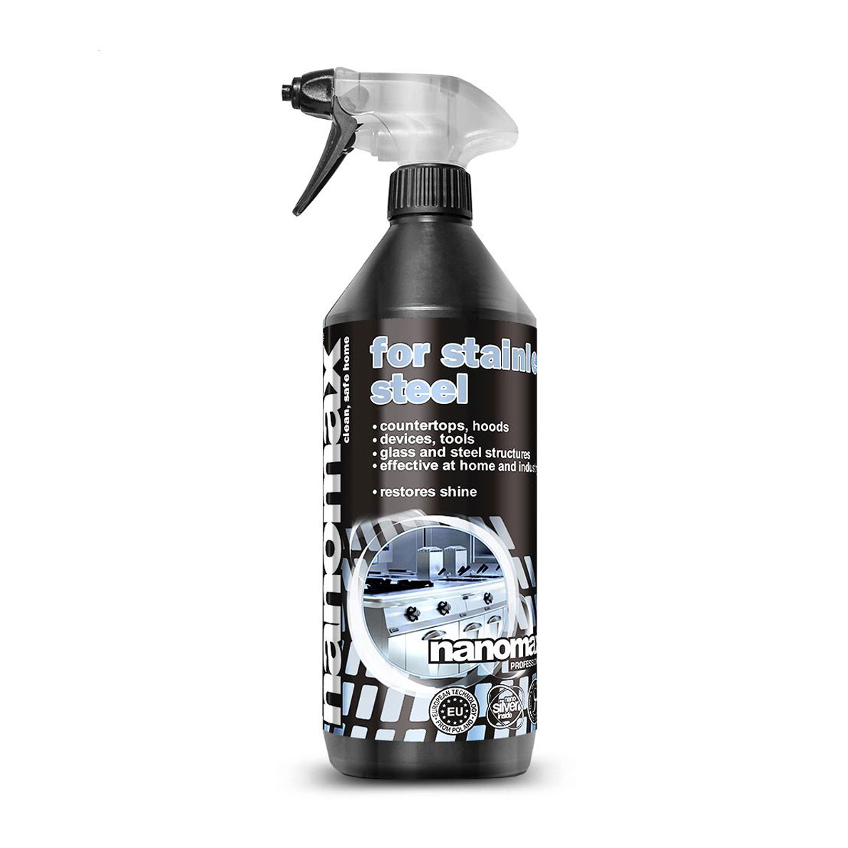 

Уцінка! Засіб для чищення нержавіючої сталі Nanomax Professional For Stainless Steel, 1 л