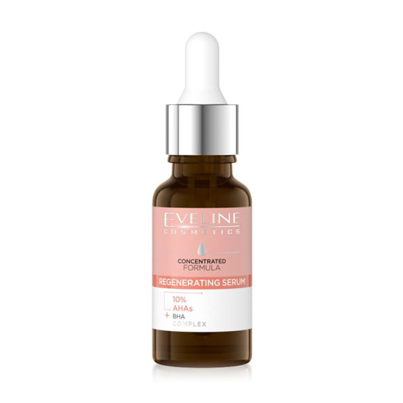 

Уцінка! Сиворотка для обличчя Eveline Cosmetics 10% AHAs + BHA Complex Regenerating Serum, 18 мл
