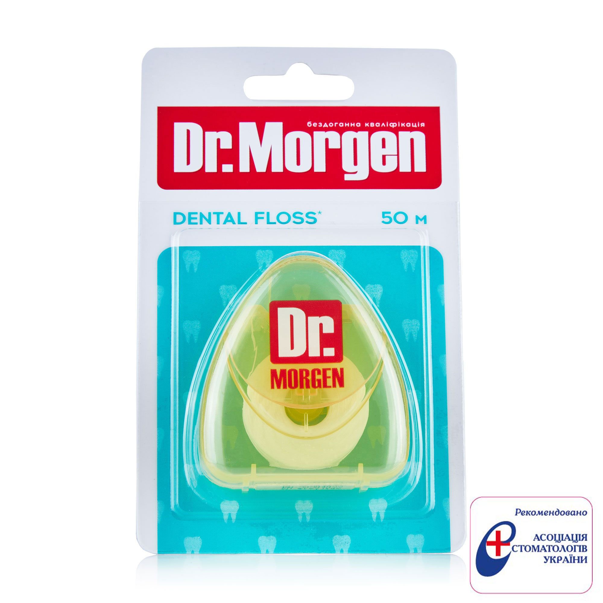 

Зубна нитка Dr. Morgen Dental Floss для щоденного догляду, жовтий, 50 м