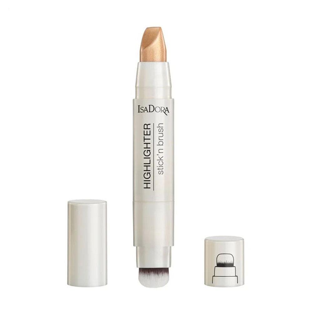 

Кремовий хайлайтер для обличчя IsaDora Highlighter Stick'n Brush з пензликом, 23 Bronze Shimmer, 3.6 г