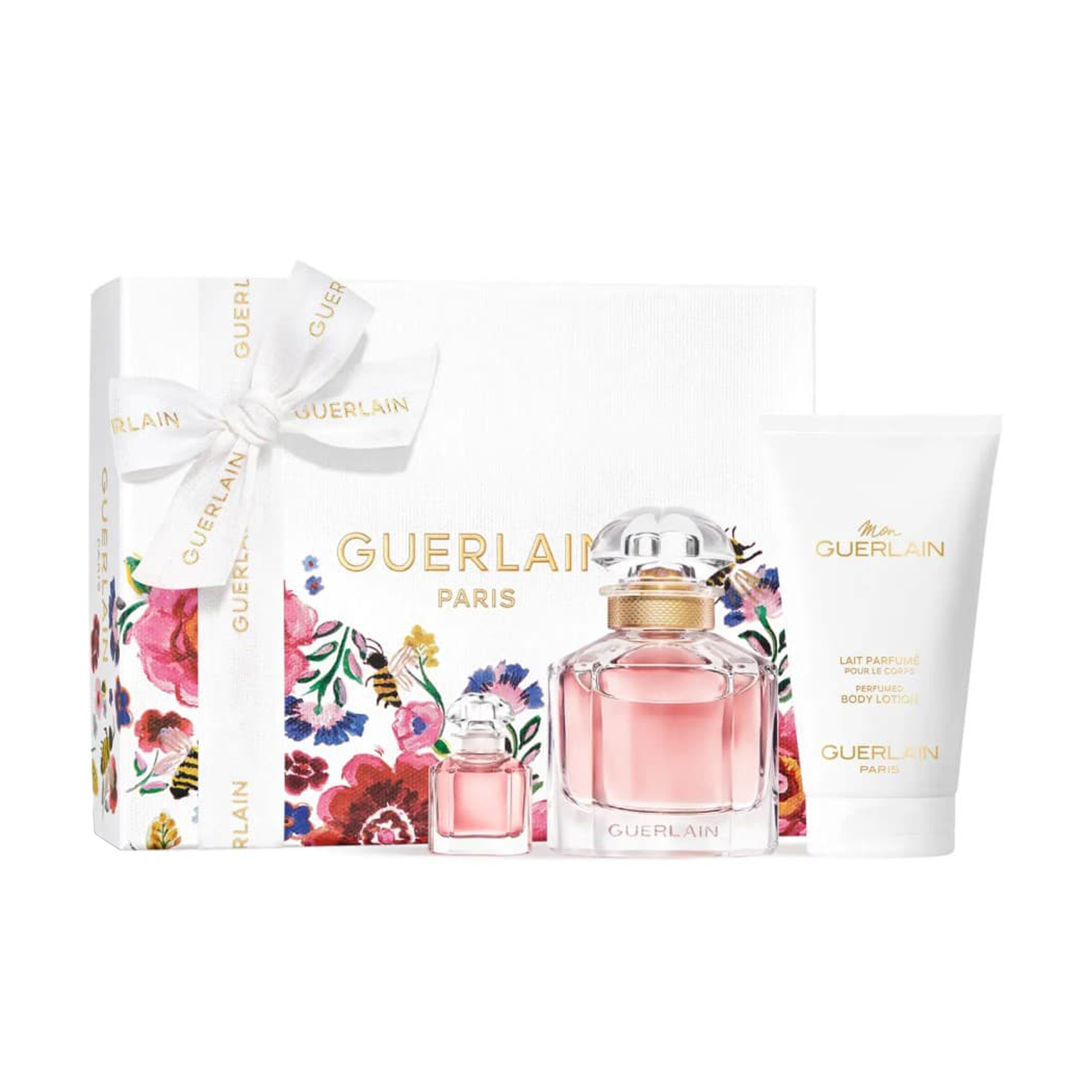 

Парфумований набір жіночий Guerlain Mon Guerlain (парфумована вода, 50 мл + лосьйон для тіла, 75 мл + парфумована вода, 5 мл)