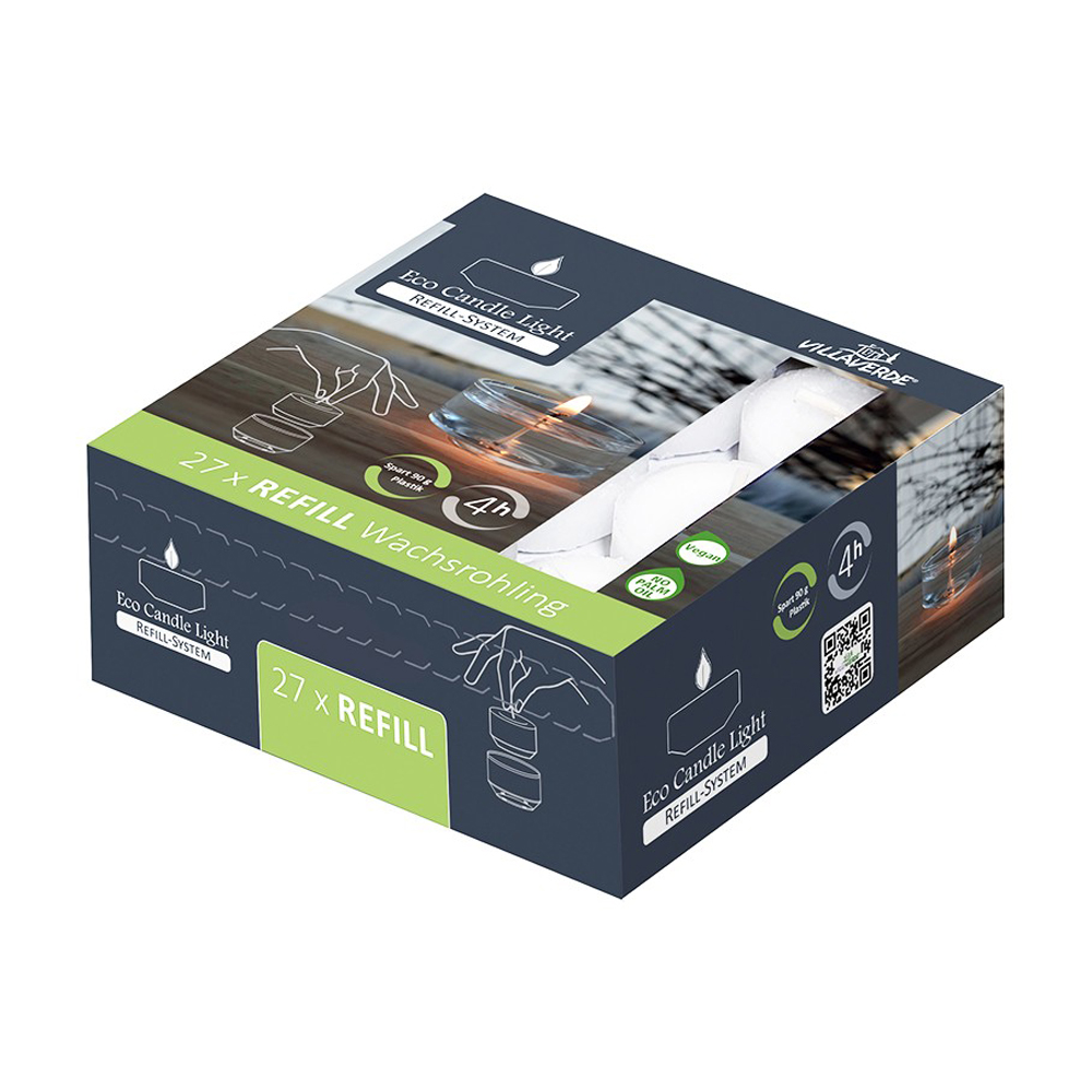

Свічки Villa Verde Tealights Refill Teelichte білі, 27 шт