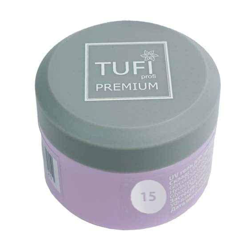 

Уцінка! Гель для нарощування нігтів Tufi Profi Premium Builder UV Gel 15 Clear, 15 г