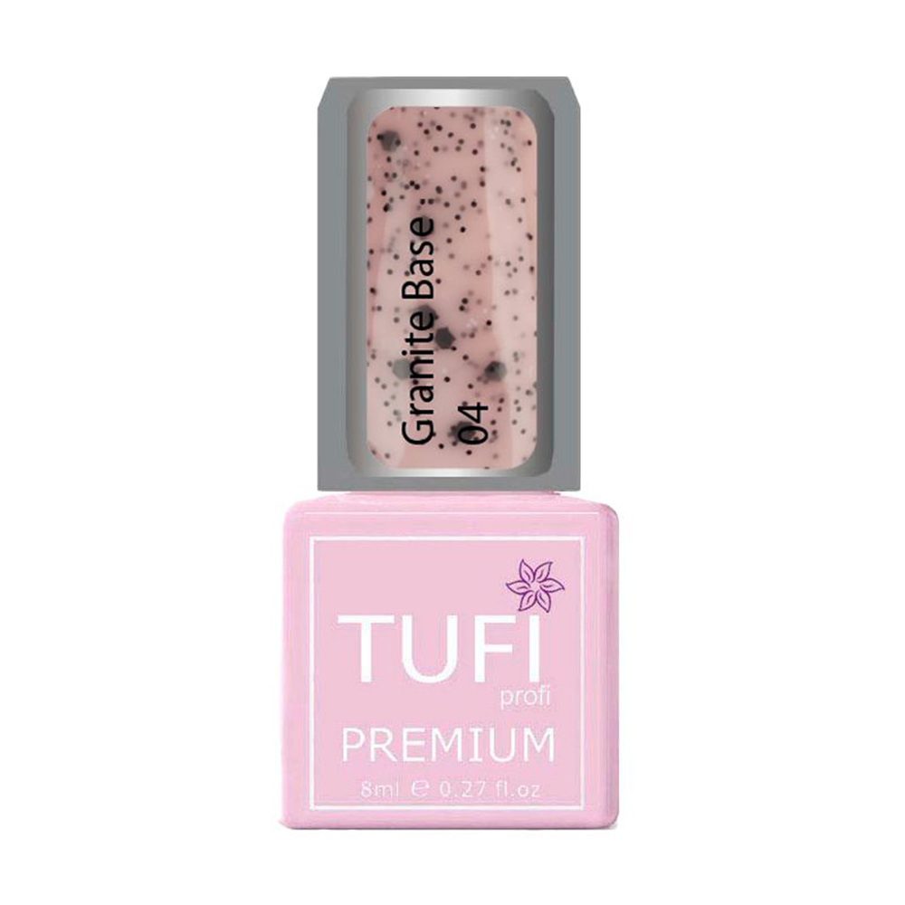 

Уцінка! База для гель-лаку Tufi profi Premium Granite Base 04 Пастельний рожевий, 8 мл