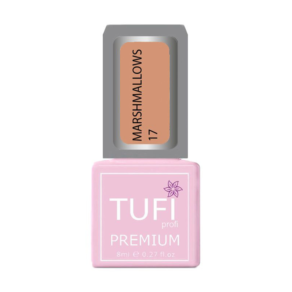 

Гель-лак для нігтів Tufi Profi Premium Marshmallows 17 Персик, 8 мл