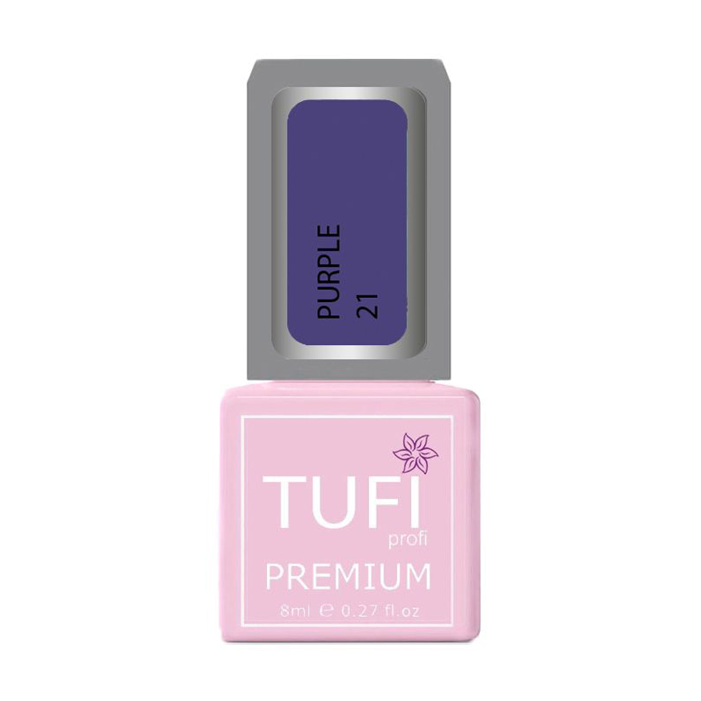 

Уцінка! Гель-лак для нігтів Tufi Profi Premium Purple 21 Гвоздика, 8 мл
