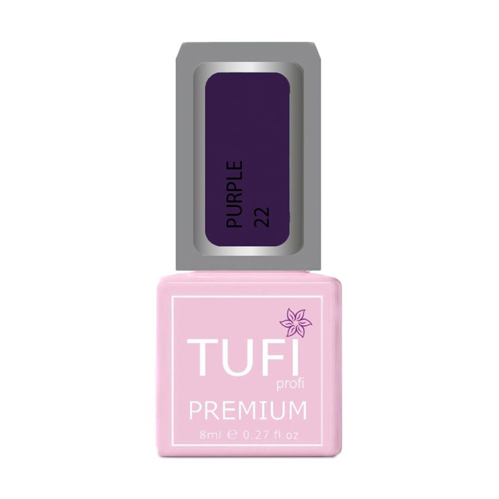 

Гель-лак для нігтів Tufi profi Premium Purple 22 Пурпур, 8 мл