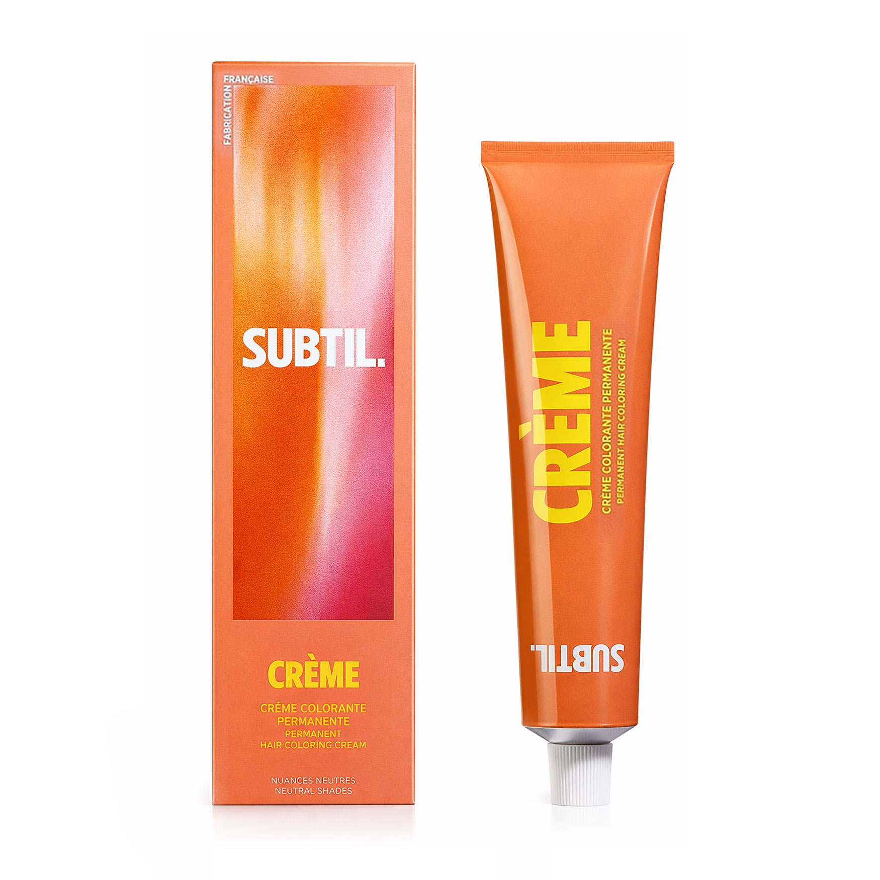 

Стійка крем-фарба для волосся Subtil Creme Permanent Hair Color 7-400 Blond Cuivre, 60 мл