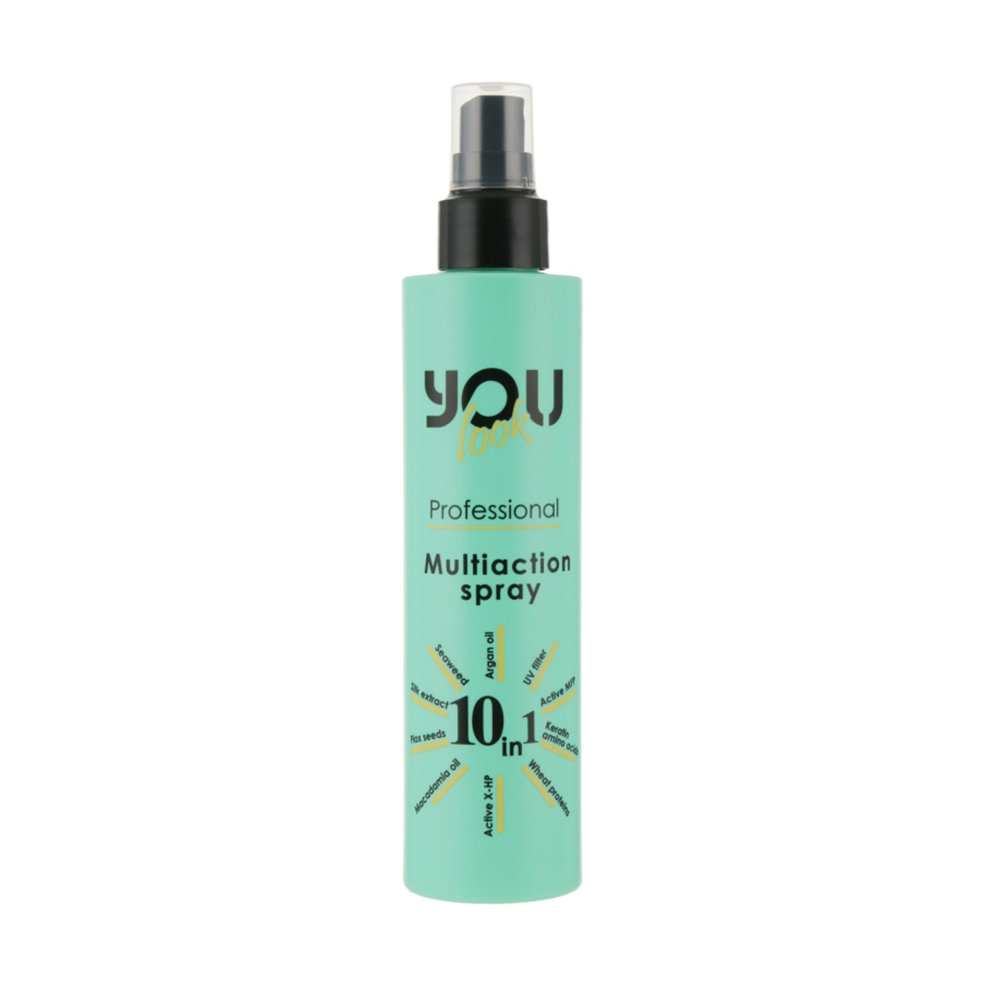 

Мультиспрей миттєвої дії 10 в 1 для волосся You Look Professional 10 in 1 Multiaction Spray, 200 мл (зелений)