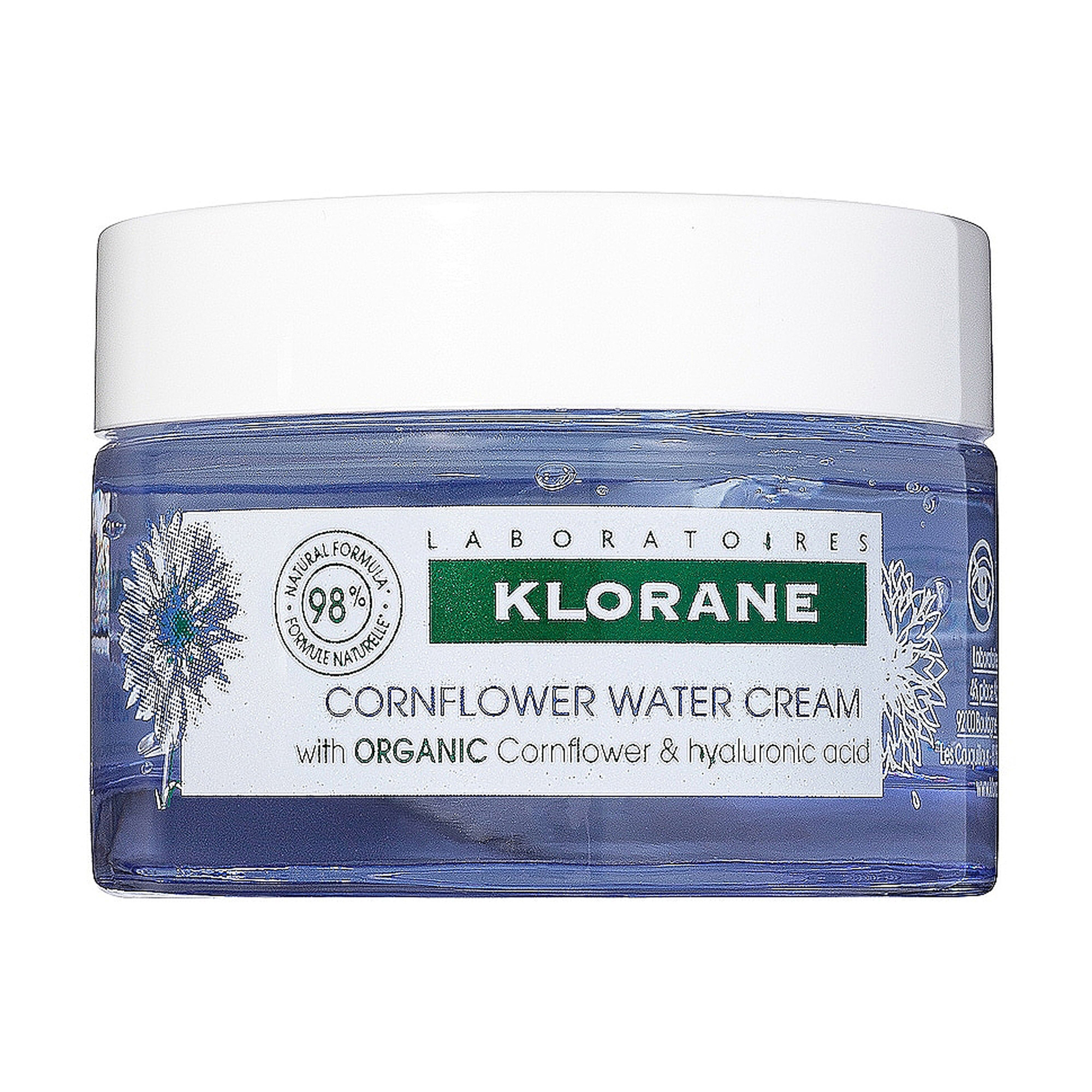 

Крем для обличчя Klorane Cornflower Water Cream з екстрактом волошки, 50 мл