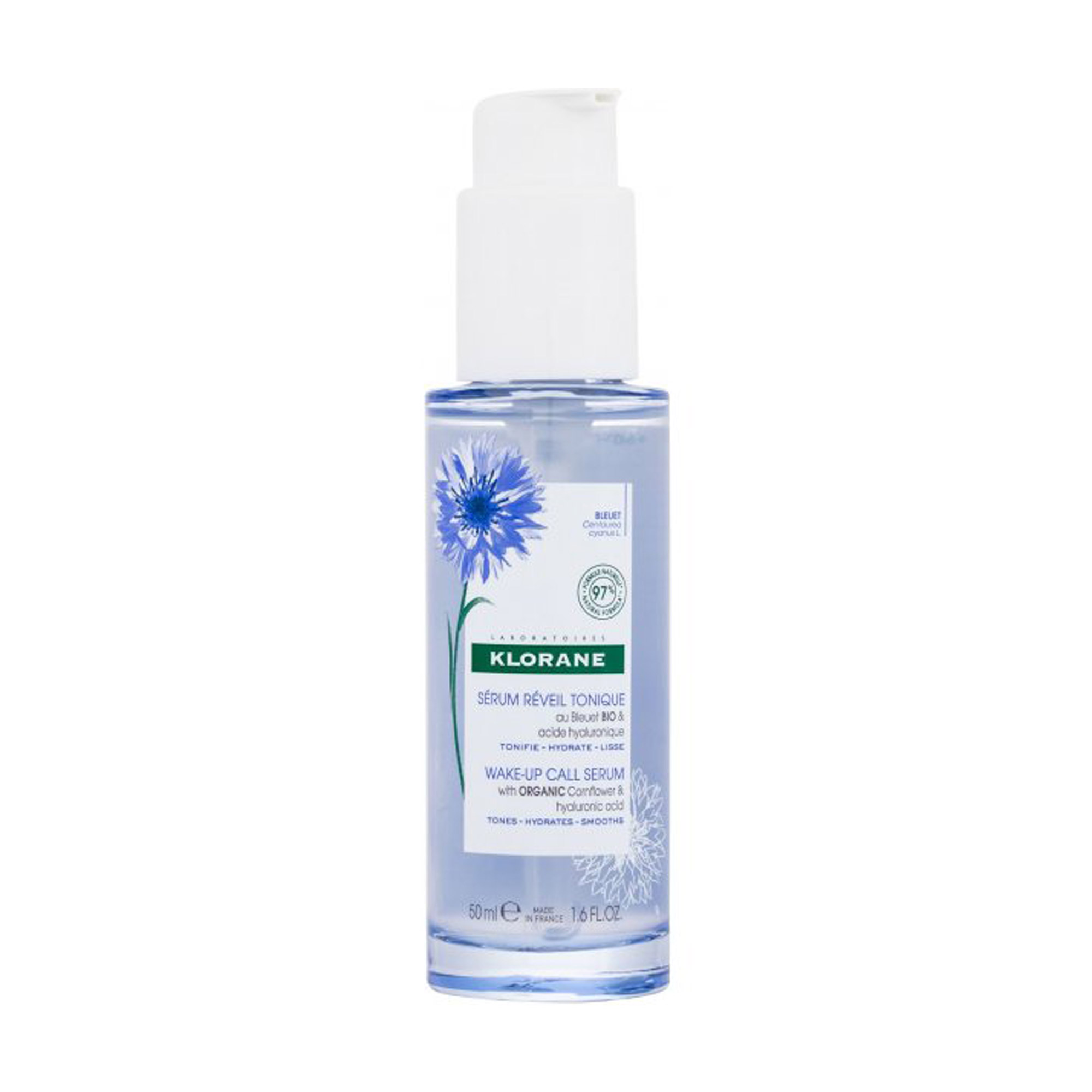 

Сироватка для обличчя Klorane Wake-Up Call Serum з екстрактом волошки, 50 мл